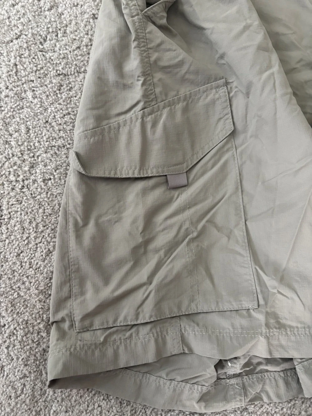Men's Tan Cargo Shorts with Utility Belt - Picture 2 of 10